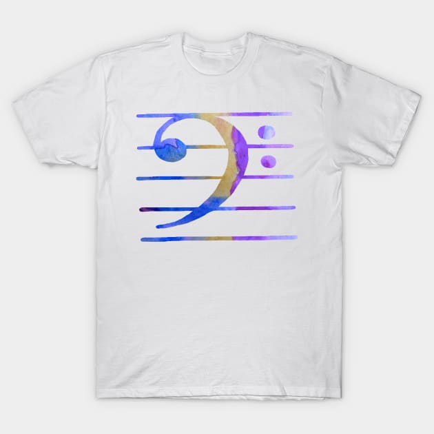 Bass Clef T-Shirt by BittenByErmines